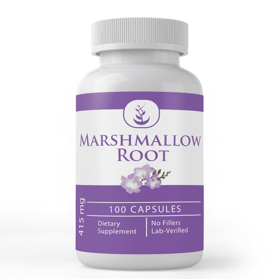 Pure Original Ingredients Marshmallow Root, 100 Capsules Always Pure, No Additives Or Fillers, Lab Verified