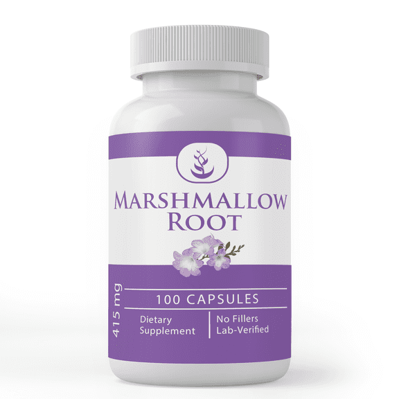 Pure Original Ingredients Marshmallow Root, 100 Capsules Always Pure, No Additives Or Fillers, Lab Verified