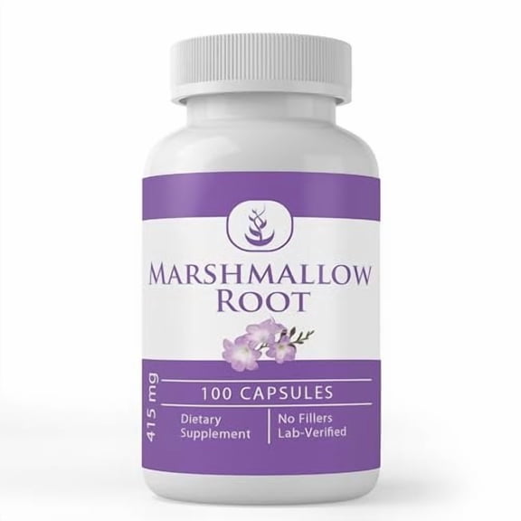 Pure Original Ingredients Marshmallow Root, 100 Capsules Always Pure, No Additives Or Fillers, Lab Verified