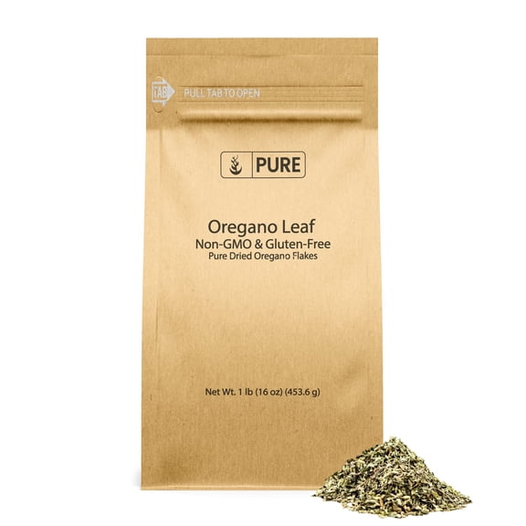 Pure Original Ingredients, Oregano Leaf Flakes, 1 Lb