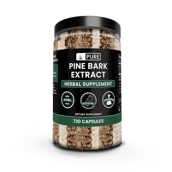 Pure Original Ingredients Pine Bark Extract 730 Capsules No Magnesium Or Rice Fillers, Always Pure, Lab Verified