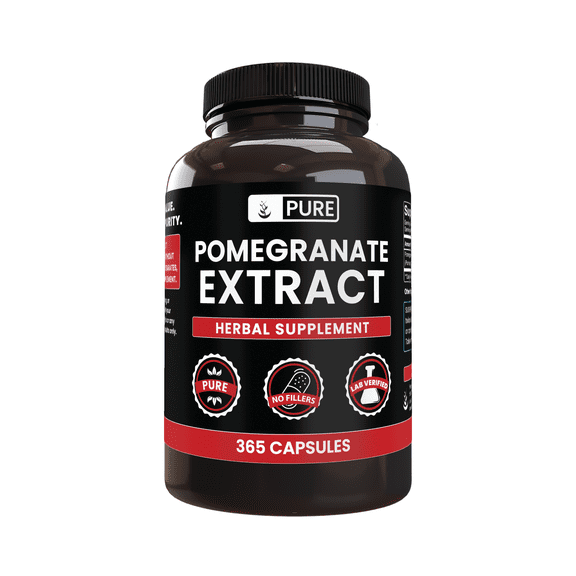 Pure Original Ingredients Pomegranate Extract 365 Capsules No Magnesium Or Rice Fillers, Always Pure, Lab Verified
