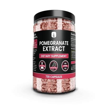 Pure Original Ingredients Pomegranate Extract 730 Capsules No Magnesium Or Rice Fillers, Always Pure, Lab Verified