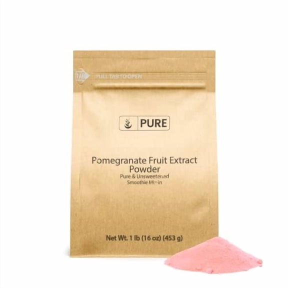 Pure Original Ingredients Pomegranate Fruit Extract Powder 1 lb Always Pure, Unsweetened, Smoothie Mix-In