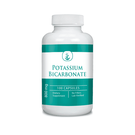 Pure Original Ingredients Potassium Bicarbonate, 100 Capsules Always Pure, No Additives or Fillers, Lab Verified