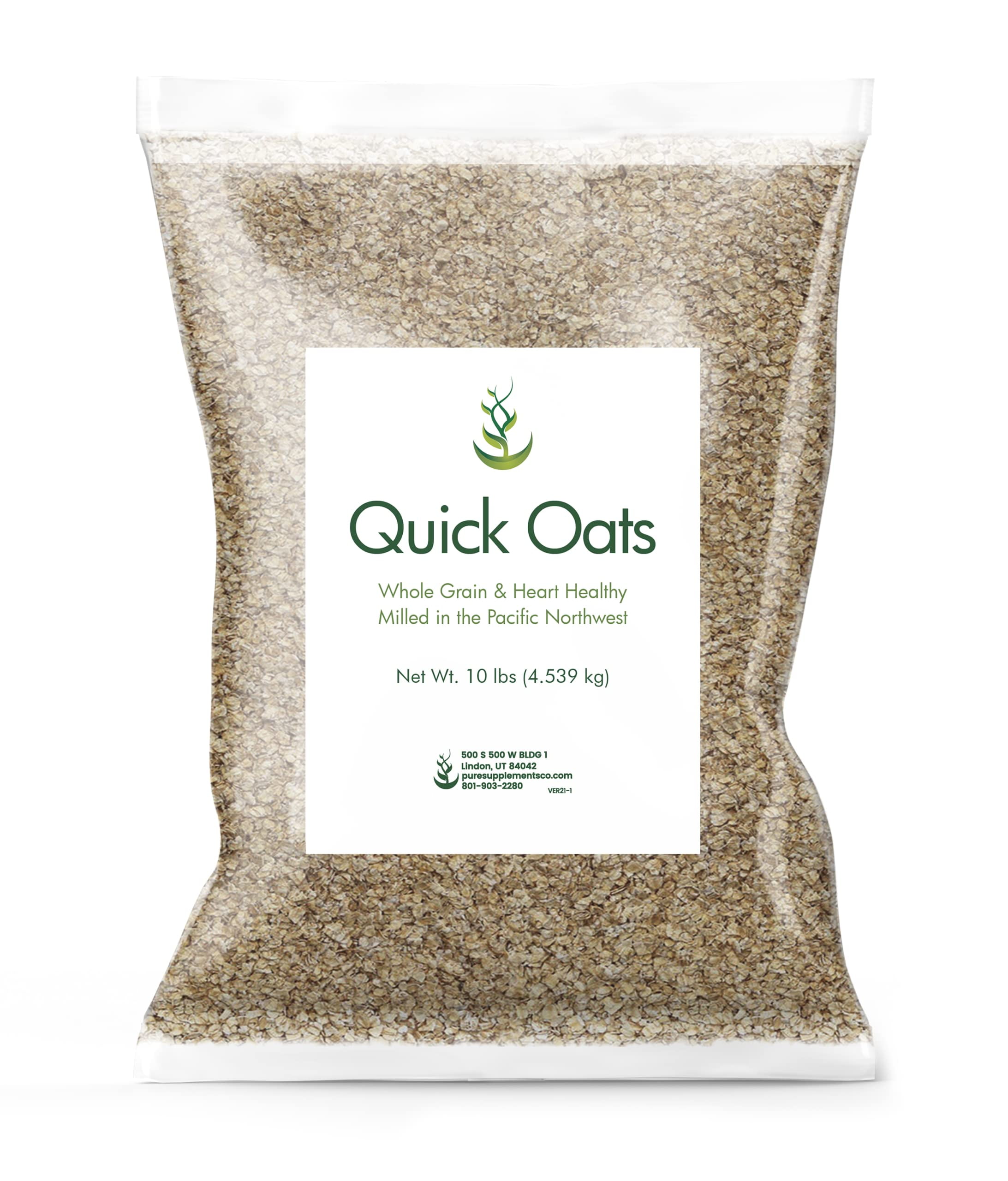 Pure Original Ingredients Quick STF9 Oats (10 lb) Breakfast Cereal ...