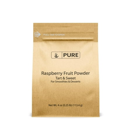 Pure Original Ingredients Raspberry Fruit Powder 4oz Gluten-Free, Great in Smoothies & Desserts