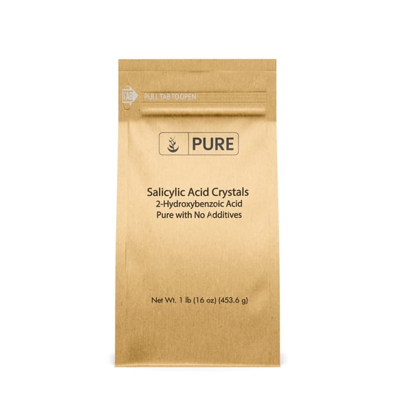 Pure Original Ingredients Salicylic Acid Crystals 1 lb 2-Hydroxybenzoic Acid, Always Pure, No Fillers Or Additives