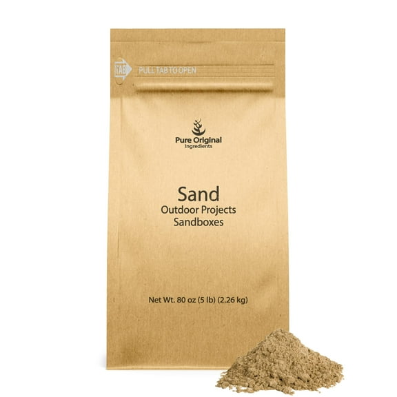 Pure Original Ingredients Sand 5 lb Washed & Cleaned, Outdoor Projects, Ideal For Rendering