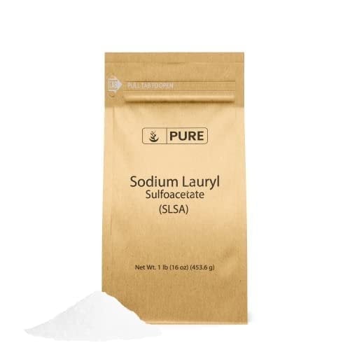 Pure Original Ingredients Sodium Lauryl Sulfoacetate SLSA 1 lb Long Lasting Foam & Bubbles, Gentle on Skin