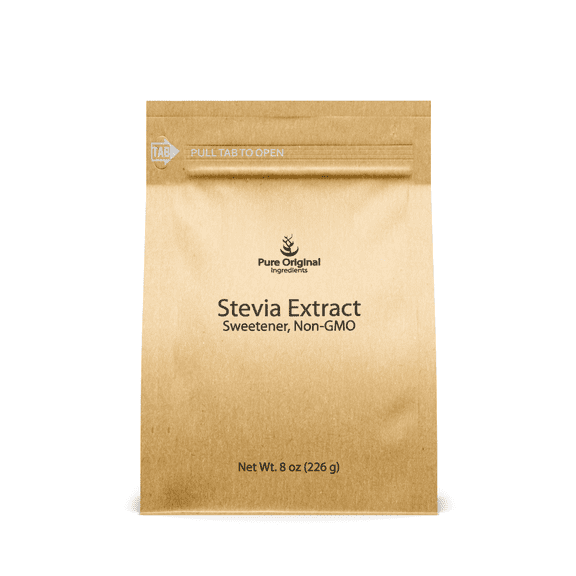Pure Original Ingredients Stevia Extract 8oz, Zero Calorie Sweetener, Much Sweeter than Sugar