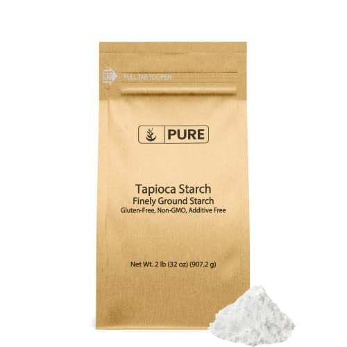 Pure Original Ingredients Tapioca Starch 2 lb Gluten-Free, Non-GMO, Kitchen Staple, Tapioca Flour