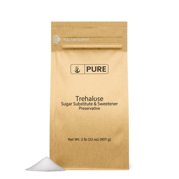 Pure Original Ingredients Trehalose 2 lb Sugar Substitute, Natural Sweetener, Drinks & Baking