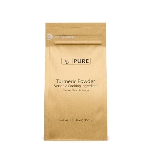Pure Original Ingredients Turmeric Powder 1 lb, Food Grade, Natural, Spicy Flavor, Curry, Rice, Eco-Friendly