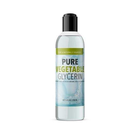 Pure Original Ingredients Vegetable Glycerin 8 fl oz Food Grade, Vegan, Hypoallergenic, Odorless, Colorless