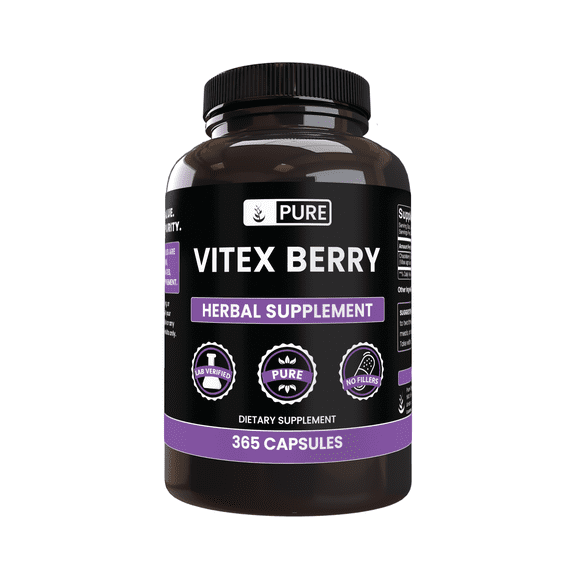 Pure Original Ingredients Vitex Berry Chasteberry 365 Capsules No Magnesium Or Rice Fillers, Always Pure, Lab Verified