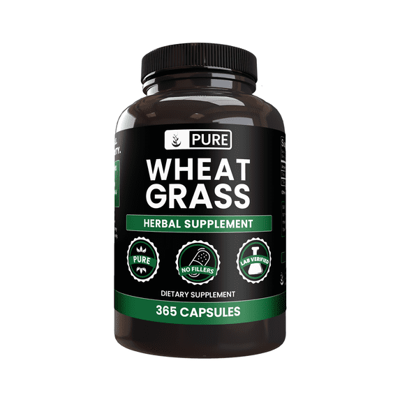 Pure Original Ingredients Wheat Grass 365 Capsules No Magnesium Or Rice Fillers, Always Pure, Lab Verified