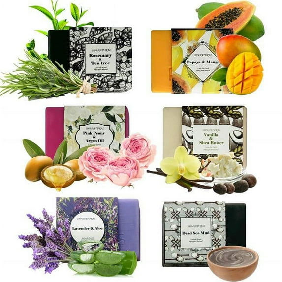 Pure Parker B078HB2MG7 Handmade Soap Bars Gift Set - 6 Piece