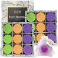 thumbnail image 1 of Pure Parker B08RDB7VBM Pure Bath Bomb Gift Set with Flower Bath Bombs Infused with Essential Oils - 18 Piece, 1 of 1