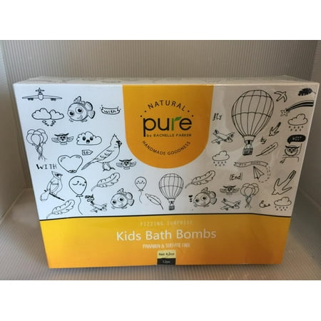 Kids Bath Bombs Gift Set - 12 4.2 oz Surprise Bath Bombs for Kids with Toys Inside! Make Bathtime Fun with Moisturizing Bath Bombs with Surprise Inside!