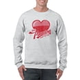 thumbnail image 1 of Pure Passion Emoji - Bold Heart Graphic Men's Sweatshirt, 1 of 4