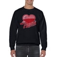 thumbnail image 1 of Pure Passion Emoji - Bold Heart Graphic Men's Sweatshirt, 1 of 4