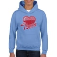 thumbnail image 1 of Pure Passion Emoji - Bold Heart Graphic Youth's Hoodie, 1 of 4