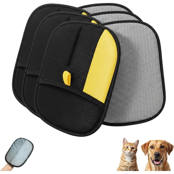 Pure Path Pet Hair Remover Glove - Electrostatic Hair Removal Glove for Cats & Dogs - Reusable & Washable Magic Brush for Couch, Clothing, Carpet, Furniture, Car Seats (1PCS)