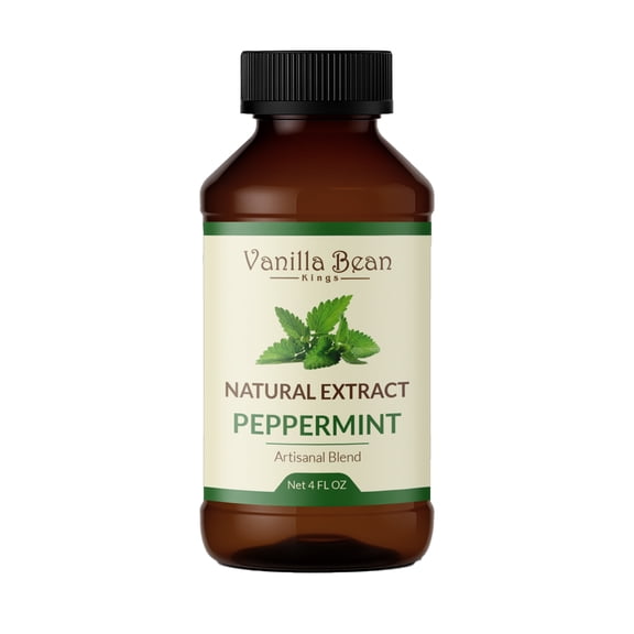 Pure Peppermint Extract for Baking and Flavoring - 4 OZ - Natural Flavors for Baked Goods, Desserts, & Cooking