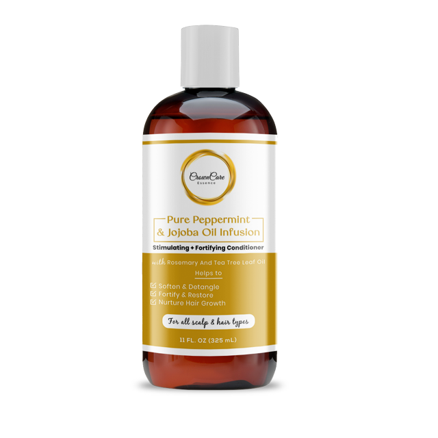 Pure Peppermint & Jojoba Oil Infusion, Stimulating + Fortifying