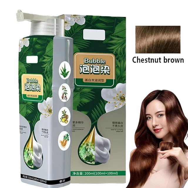 Pure Plant Extract For Grey Hair Color Bubble Dye, Bubble Hair Dye ...