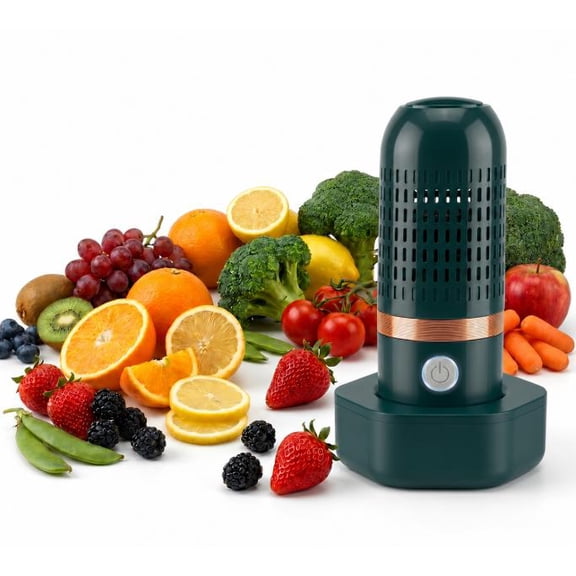 Pure Pod Vegetables Cleaner - Wireless Rechargeable Produce Washing Device, Portable Waterproof Food Washer for Fruits, Vegetables, Rice, Grains and Seafood, IPX7 Rated
