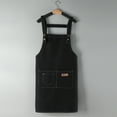 thumbnail image 1 of All Pure Polyester Canvas Apron Advertising LOGO Printing Manicure Waist Home Kitchen Restaurant Work Clothes Server Apron Hair Dressers Aprons Denim Clear Apron Teacher Apron for Men Chef Apron Men, 1 of 3