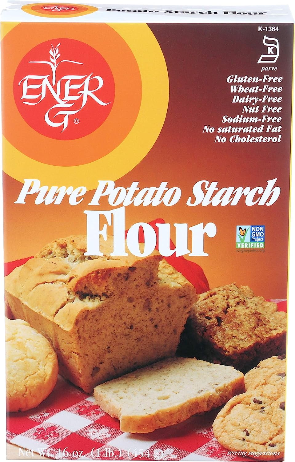 Pure Potato Starch Flour by EnerG Gluten Free, Vegan, Nut Free, Non