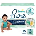 thumbnail image 1 of Pure Protection Diapers, Keep Skin Dry & Healthy, Up to 12-Hour Leak Protection, Various Sizes and Counts Available, 1 of 13