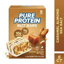 Pure Protein Nut Bars, Caramel Almond Sea Salt, 5 Pack