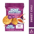 thumbnail image 1 of Pure Protein Popped Crisps, Sweet Chili Flavor Chips, 8 Count Box, 1 of 9