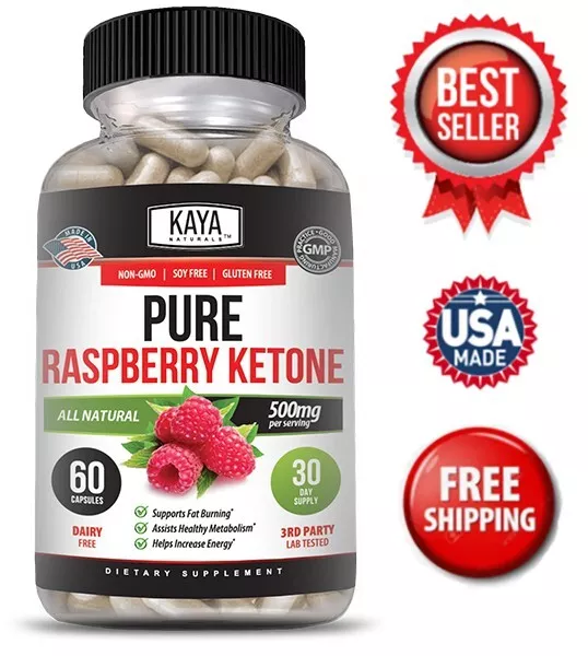 Pure Raspberry Ketone Energy Weight Loss Appetite Control Boost Metabolism 60ct
