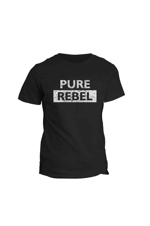 Pure Rebel T-Shirt by Ram Advantage – Ultra Soft 60/40 Sueded Blend Fabric - Black