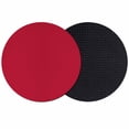 thumbnail image 1 of Pure Red Coasters Set of 2, Simple Solid Color Absorbent Coasters for Drinks, Coaster for Bar Office Dining Coffee Table Accessories Decor, Non Slip Round Desk Coaster, 1 of 9