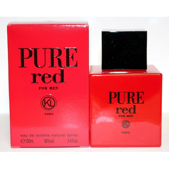Pure Red Men By Karen Low 3.3/3.4oz. Edt Spray For Men New In Box