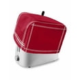 thumbnail image 1 of Pure Red Toaster Cover 4 Slice, Simple Solid Color Dustproof Bread Machine Oven Cover with Storage Pockets, Fits Most Kitchen Toasters Protector, 1 of 5