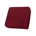 thumbnail image 1 of Pure Red Wine Couch Cushion Covers Stretch, Washable Sofa Seat Covers Individual Seat Cushion Sofa Slipcovers Simple Solid Color Couch Cover Furniture Protector S-1PCS, 1 of 7