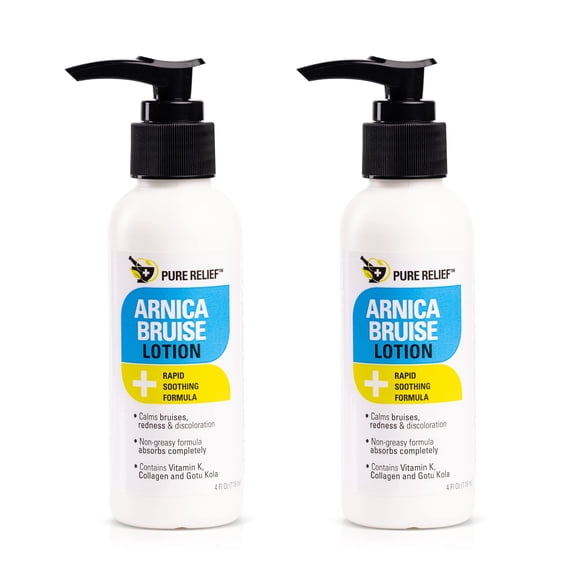 Pure Relief Arnica Bruise Lotion Two Pack 4 fl oz