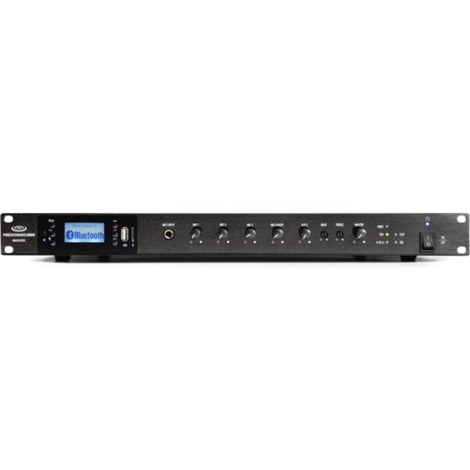 Pure Resonance Audio RMA500BT 500W Rack Mount Mixer Amplifier with ...