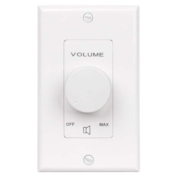 Pure Resonance Audio VC100W 100W Decora 70V Commercial Volume Control - White