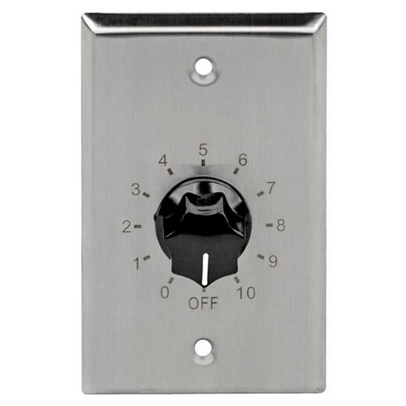 Pure Resonance Audio VC50S 50W Plate Mounted 70V Commercial Volume Control - Stainless Steel