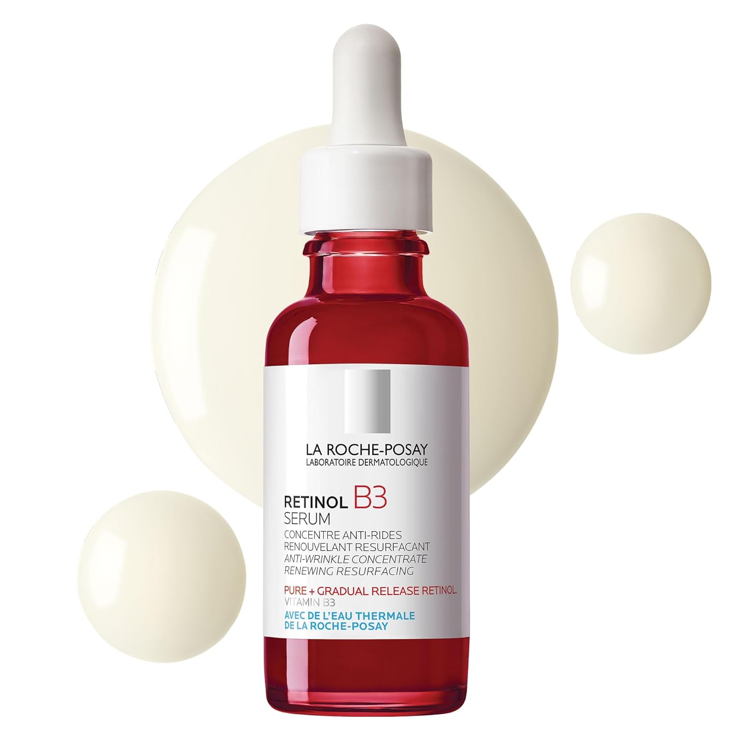 Pure Retinol Face Serum with Vitamin B3. Antiaging face serum fights