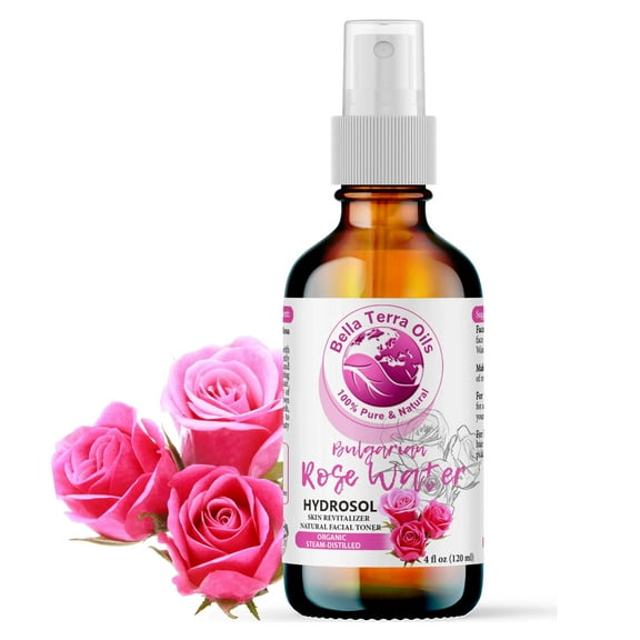 Pure Rose Water Hydrosol 100% Natural Skin Hair Face Toner Aromatherapy Relaxing