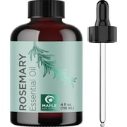 Pure Rosemary Essential Oil with Dropper - Undiluted Rosemary Oil for Hair Skin and Nails and Refreshing Aromatherapy Oi